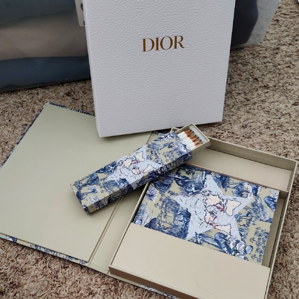 Dior Blue and Cream Stationery Collection